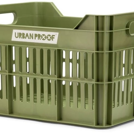 Gerecyclede fietskrat Urban Proof Click 30 liter - olijf groen