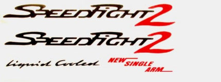 jeu d'autocollants noir/rouge 5 pièces Speedfight 2