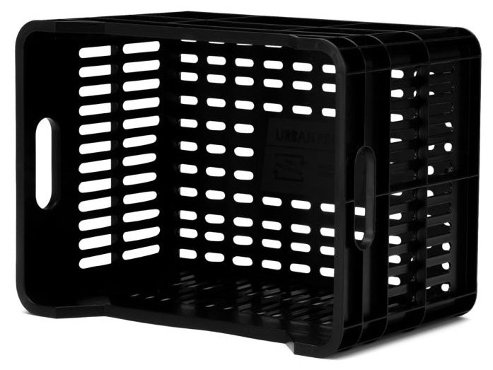 Gerecyclede fietskrat Urban Proof Junior 15 liter - zwart