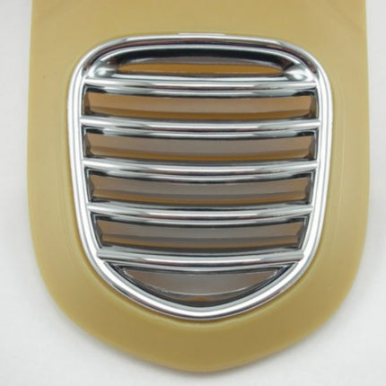 chrome front shield grille vespa, lx 2012