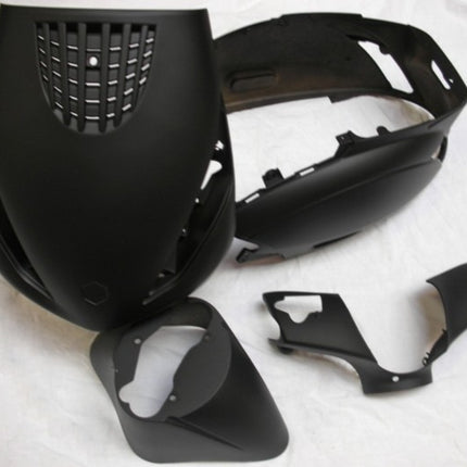 fairing kit Power1 Mod.Orig matte black 4-piece zip2000