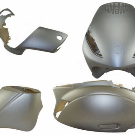 kit de carénage Power1 gris mat (titanium) modèle origine titan 4 pièces zip2000