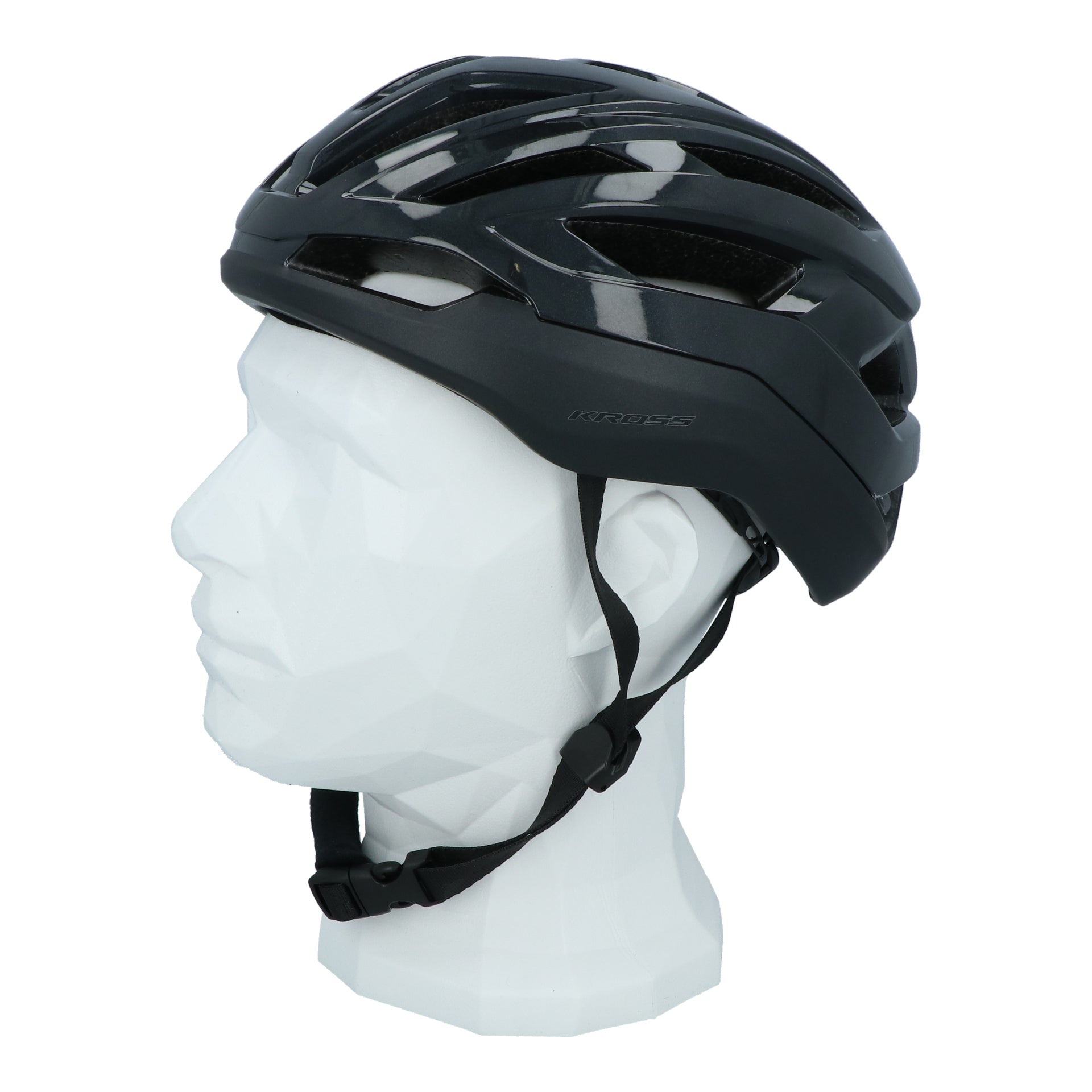 Fietshelm Kross Road Pro L (58-62 cm) - zwart