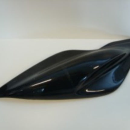 Rear side panel left gloss black Aerox