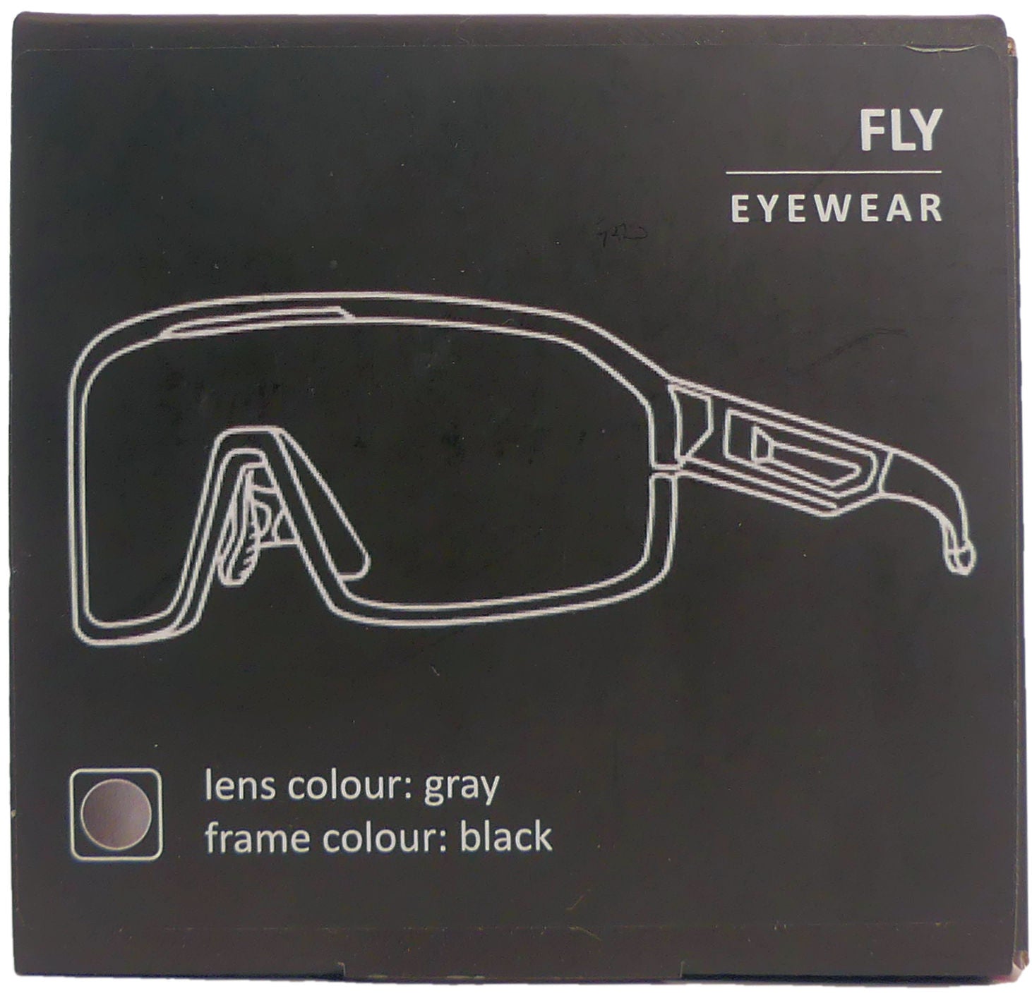 Fietsbril Kross Fly UV400 meekleurende lenzen - zwart frame