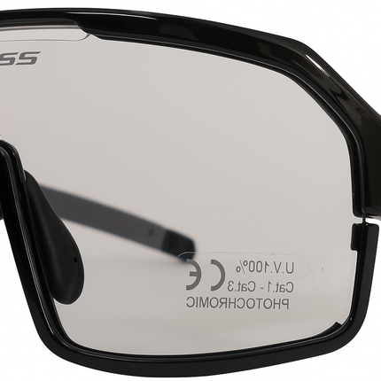 Fietsbril Kross Fly UV400 meekleurende lenzen - zwart frame - afbeelding 4