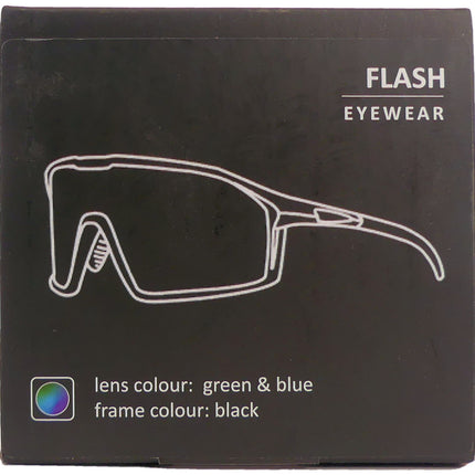 Fietsbril Kross Flash UV400 gepolariseerde lenzen - zwart frame