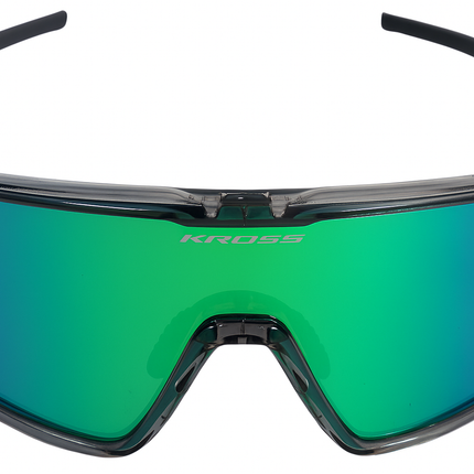 Fietsbril Kross Flash UV400 gepolariseerde lenzen - zwart frame - afbeelding 4