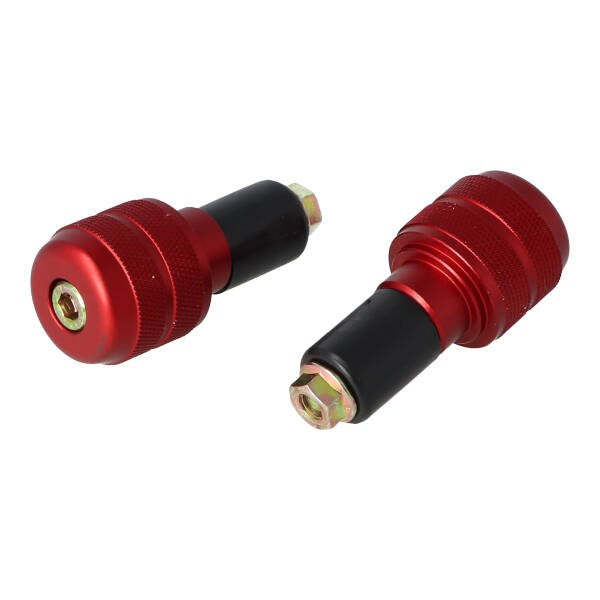 Contrepoids de guidon Power1, lot de couleur rouge, rond