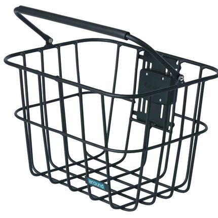 Fietsmand Around ACE afneembaar incl. Klick Fix adapter - mat zwart