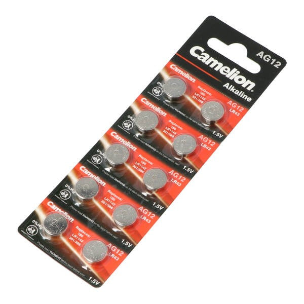 pile bouton Camelion 1,5V LR43 pack de 10