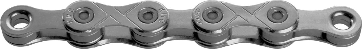 Ketting single speed KMC e1 long EPT 130 schakels - donker zilver