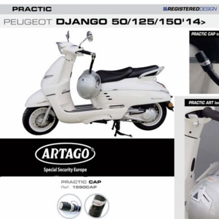 Steering lock Artago antitheft Peugeot Django