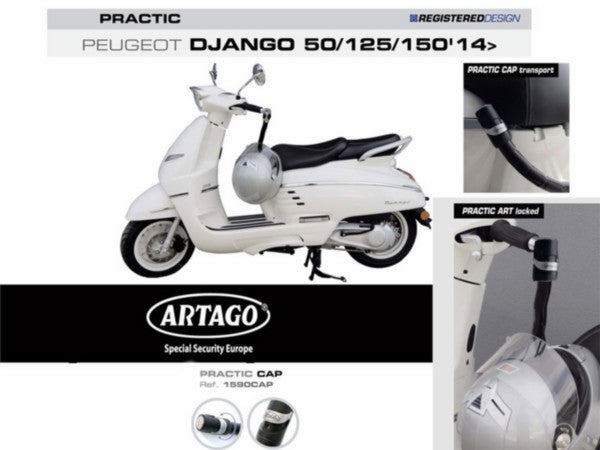 Steering lock Artago antitheft Peugeot Django