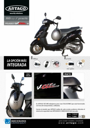 antivol de direction artago peugeot, v-clic, baotian, speedy=épuisé