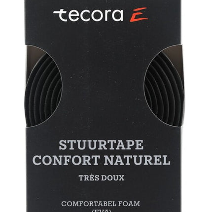 Stuurlint Tecora Confort Naturel ø2.5 x 30mm 1.8m - zwart (2 stuks)