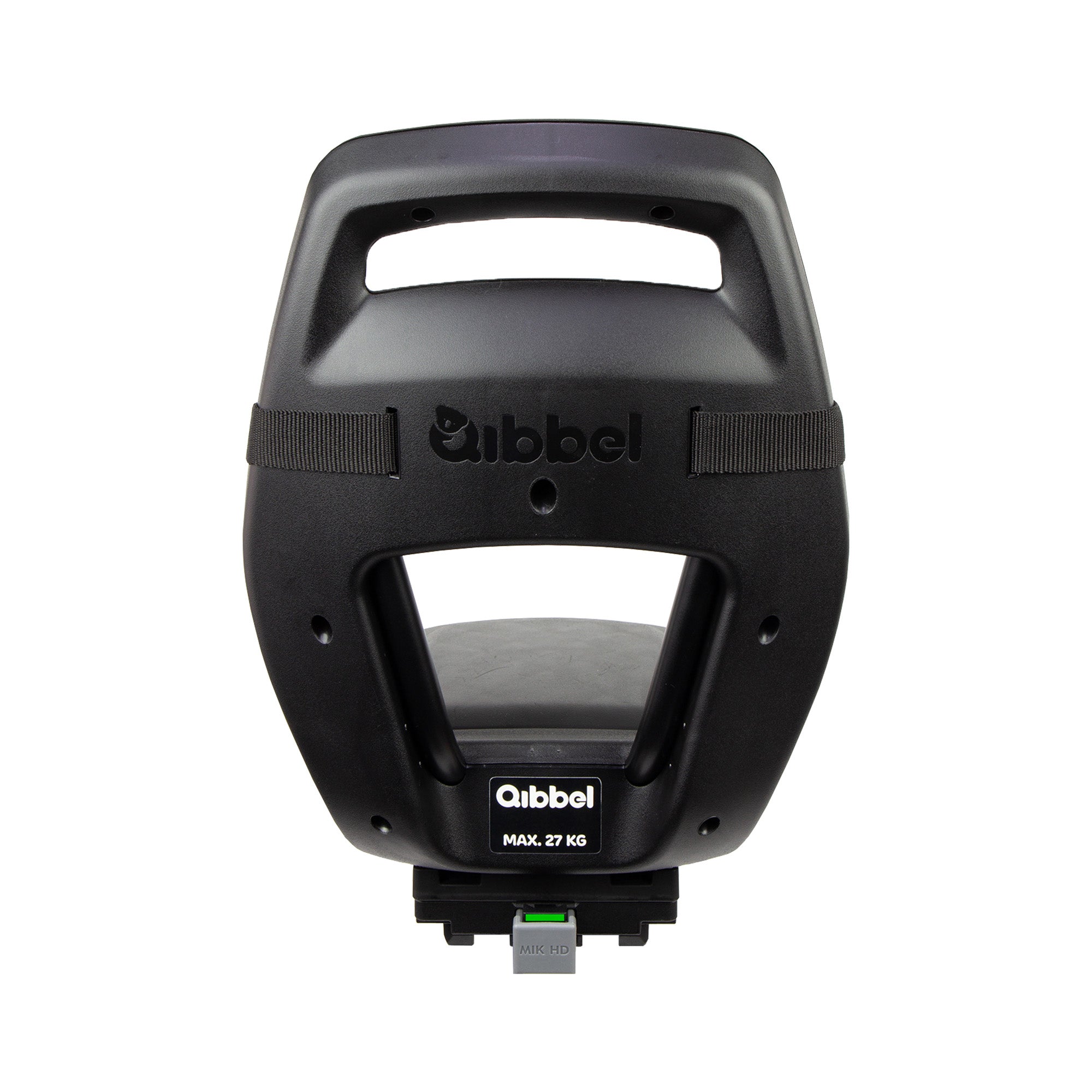 Kinderzitje achter Qibbel Junior 6+  -  MIK HD - met voetsteun en beschermplaat - Midnight Black