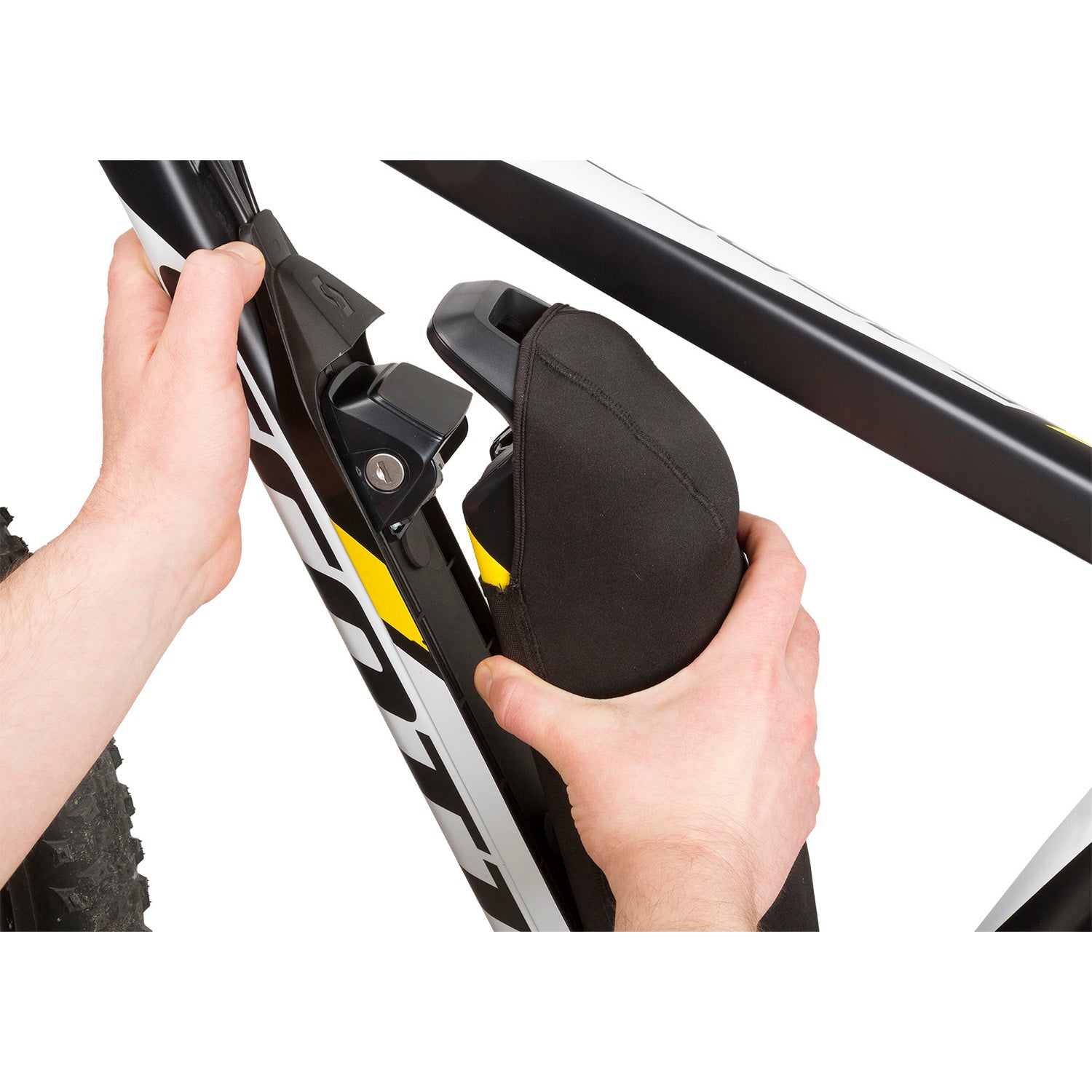 Neopreen beschermhoes M-Wave voor E-bike batterij - zwart