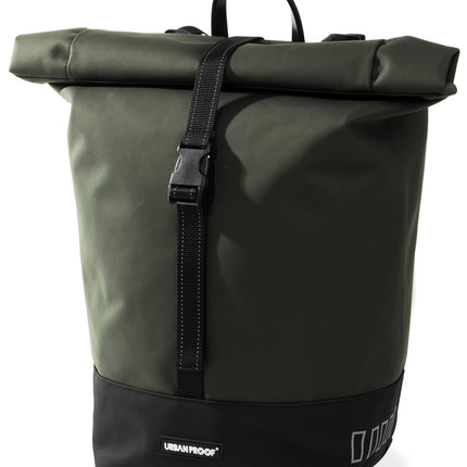 Gerecyclede enkele fietstas Urban Proof Rolltop 20 liter 30 x 15 x 42cm - groen