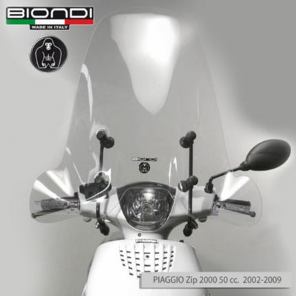 windscherm biondi hoog k1 z line zonder bevestiging set helder zip2000=op=op