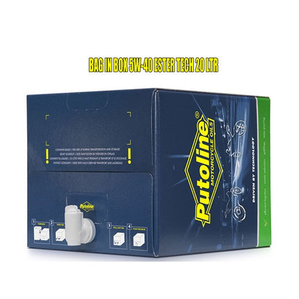 motor oil putoline 5W40 full synth. ester tech scooter 4+ 15L 74590