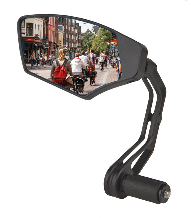 Spiegel Mirage links First Class dimmend glas - bar-end bevestiging - zwart