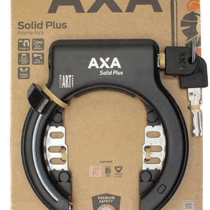 Ringslot Axa Solid Plus zwart (op kaart)