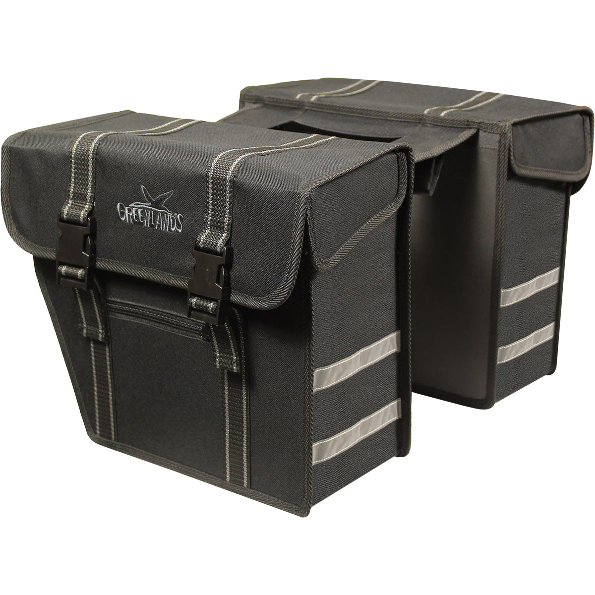Dubbele fietstas Greenlands City 25 liter zwart