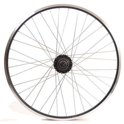 Roue arrière 28 pouces moyeu Nexus 8 (noir) - jante ZAC19 (noir) avec rayons inox - pour frein à disque