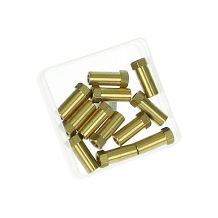 Écrou d'échappement laiton haut universel M6 12 pièces