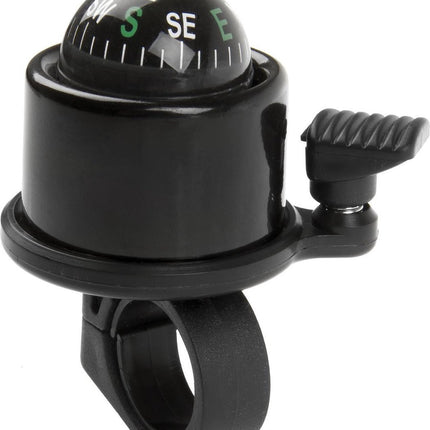 Fiets bel - M wave Met Kompas 34 Mm 360° Zwart