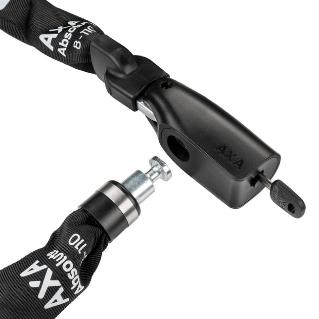 Kettingslot Axa Absolute ART2 - 9-110 met polyester hoes - zwart - afbeelding 2
