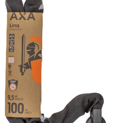 Kettingslot Axa Linq ART 2 -100-9.5 - zwart - afbeelding 3
