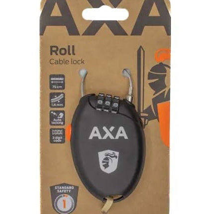 Kabelslot Axa Roll 75/1.6 - zwart - afbeelding 2