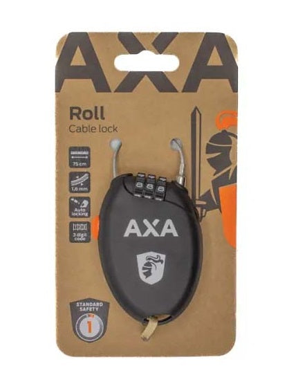 Kabelslot Axa Roll 75/1.6 - zwart - afbeelding 2
