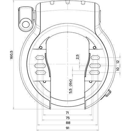 Ringslot Axa Defender - zwart/zilver - afbeelding 3