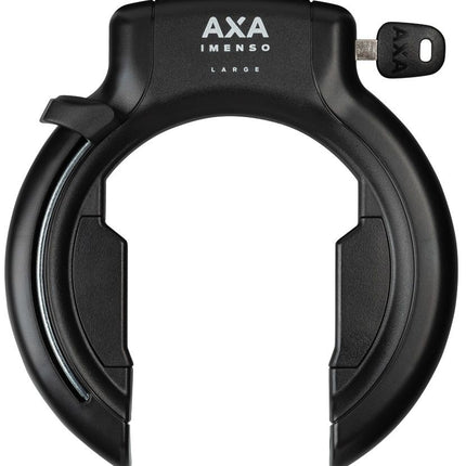 Ringslot Axa Imenso Large Retractable - zwart