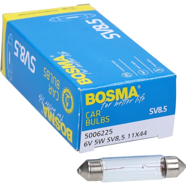 lamp 6V bosma 5W model buis 11x44 1pcs