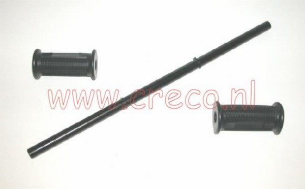 voetsteunbeugel + rubber zwart puch maxi
