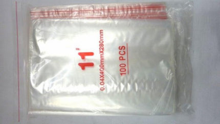 Sachets en plastique refermables à glissière 280x400 100 pcs