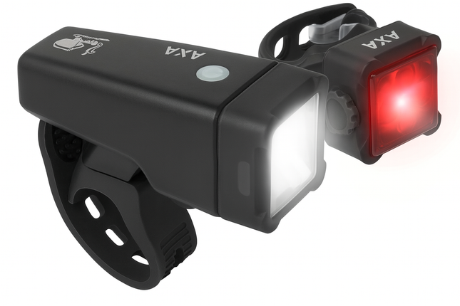 Axa Niteline T4-R USB Lighting Set (on card)