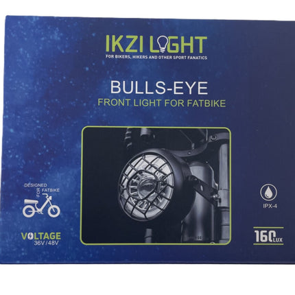 Fatbike koplamp IKZILIGHT Bulls-Eye - zwart - afbeelding 3