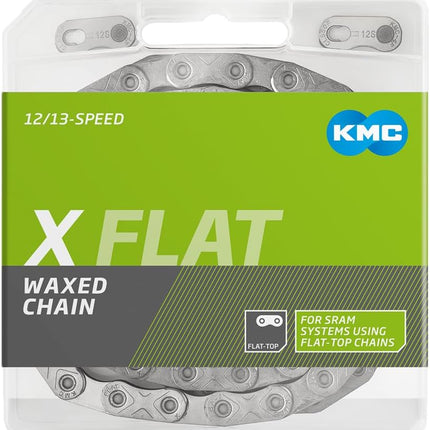 Ketting 12/13 speed KMC X Flat Silver x 126L Waxed