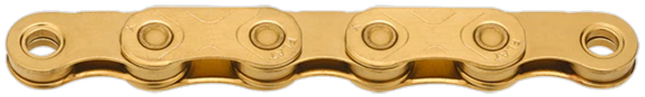 Ketting 12 speed KMC X Flat TiN Gold x 126L Waxed - afbeelding 2