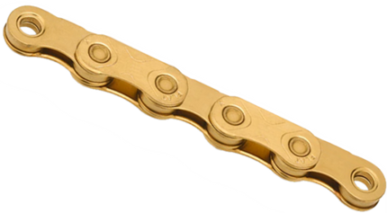 Ketting 12 speed KMC X Flat TiN Gold x 126L Waxed
