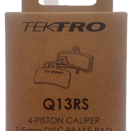 Schijfremblokset Tektro Q13Rs - 5mm - 4 zuiger - Metalic Ceramic Resin - afbeelding 2