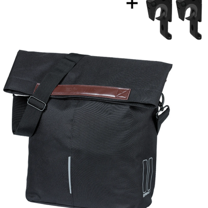Fietsshopper Basil City MIK Hooks 14-16L 13 x 29 x 31 cm  - zwart - afbeelding 6