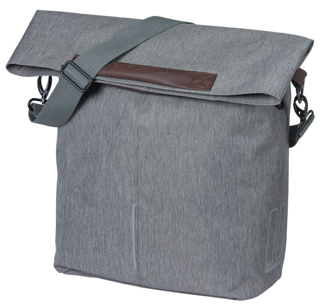 Fietsshopper Basil City MIK Hooks  14-16L 13 x 29 x 31 cm - grijs
