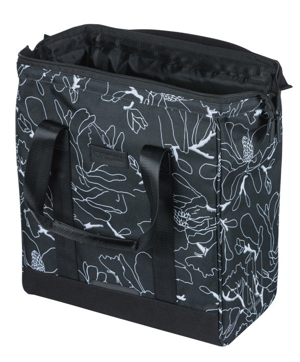Fietsshopper Basil Grand Flower MIK 23L 12 x 35 x 35 cm - zwart - afbeelding 2