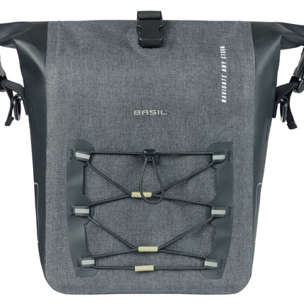 Enkele tas Basil Navigator Storm M MIK 12-15L 14 x 25 x 36 cm  - zwart - afbeelding 3